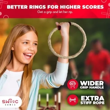 SWOOC Ring Toss Game - Family Fun & Eco-Friendly Outdoor Game