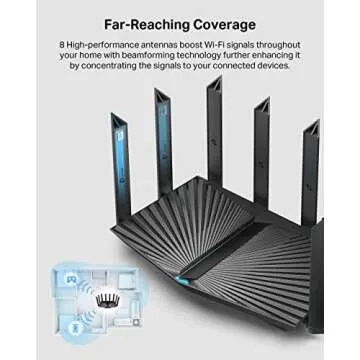 TP-Link AX6000 Wi-Fi 6 Router with Long-Range and VPN Support