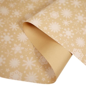 haipicho Eco-friendly Christmas Wrapping Paper Roll 43cm x 15m