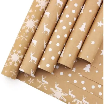 haipicho Eco-friendly Christmas Wrapping Paper Roll 43cm x 15m