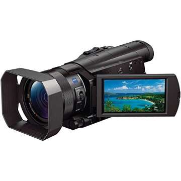 Sony FDR-AX100/B 4K Video Camera with 3.5-Inch LCD (Black)