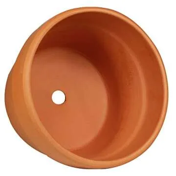 6-Pack Large 6'' Terracotta Pots Clay Flower Pots Shallow Planters for Succulent Cactus Plant Pots with Drainage Hole for Plants Garden Windowsill Indoor & Outdoor Wedding Favors Gifts