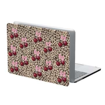 Compatible With MacBook Air 13.3 Pro(A1706/A1708/A1989/）,Leopard Cherry Funny Colorful Hard Plasti...