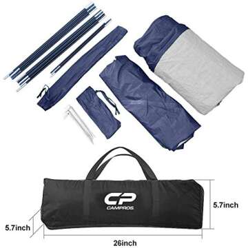 CAMPROS 3-Person Waterproof Camping Tent for Outdoor Fun