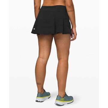 lululemon Pace Rival Skirt Regular 13" (Color 000, 4)