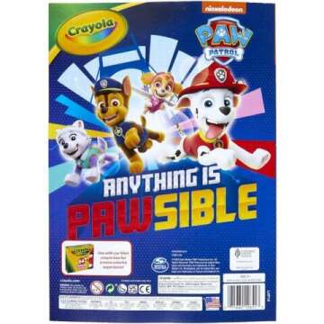 Paw Patrol Coloring Book with Stickers for Kids