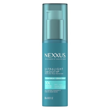 Nexxus Ultralight Smooth Frizz Defy Cream Serum for Luxurious Locks 4 fl oz