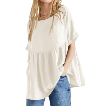 Stylish Tankaneo Summer Babydoll Tops - Comfortable & Cute