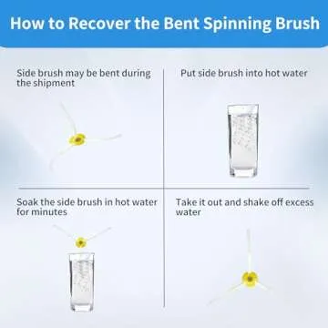 Amyehouse Replacement Parts Kit Bristle Flexible Beater Brush & Aero Vac Filter & Side Brush Compatible with iRobot Roomba 600 Series 595 610 614 618 620 630 640 650 660 680 685 690 692 694 695 Vacuum