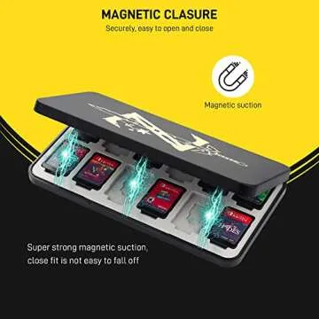 GLDRAM Black of Zelda Game Card Case for Nintendo Switch