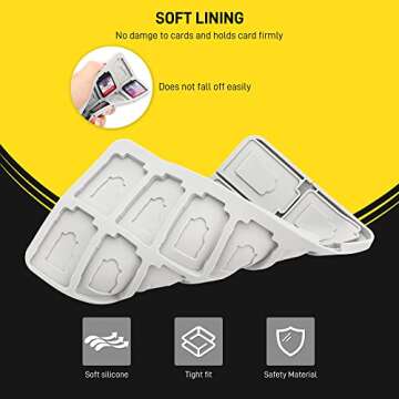 GLDRAM Black of Zelda Game Card Case for Nintendo Switch