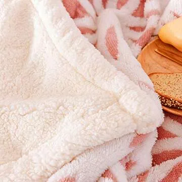 UKELER Luxury Soft Sherpa Throw Blanket for Cozy Comfort