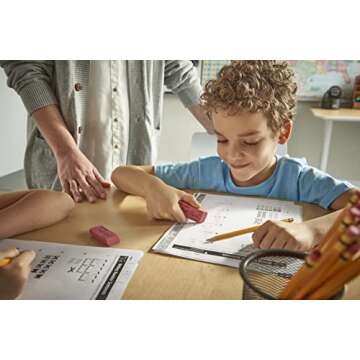 Paper Mate Pink Pearl Erasers, Medium, 24 Count