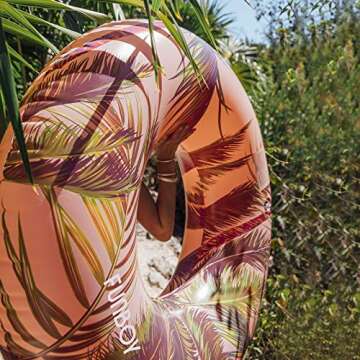 FUNBOY Oversized Vintage Cali Giant Inflatable Tube Float, Luxury Raft for Summer Pool Parties and Entertainment Large