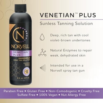 Norvell Premium Sunless Tanning Solution Venetian Plus 8 Fl Oz