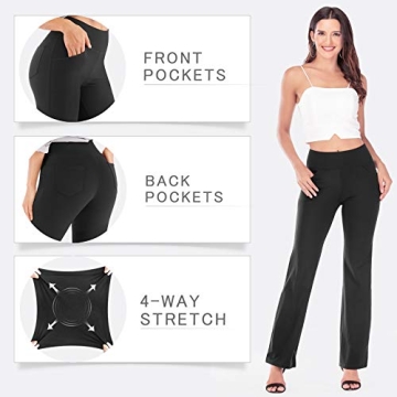 IUGA High Waist Bootcut Yoga Pants with Pockets