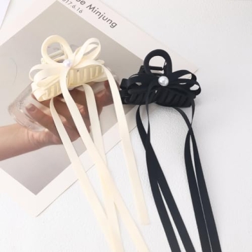 Elegant MHDGG Pearl Hair Clips with Bowknot - Stylish Accessories