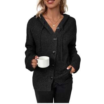 Women’s Button Up Sweater Hoodies – Cozy Fall Fashion