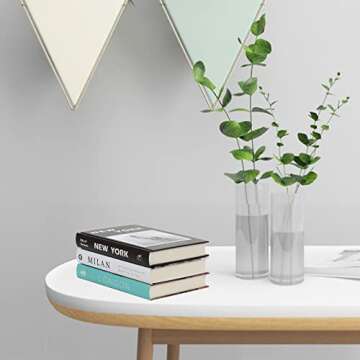 Fashion Decorative Books for Decor (Set of 3), Hardcover Fake Decorative Books for Coffee Tables and Shelves, Designer Books Decoration for Decor, Neutral Home Books Decor Display for Living Room