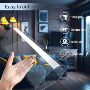 INDSTONE 5 Pack Clear Plastic Sheets for Crafts