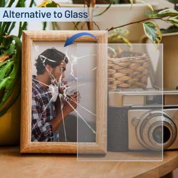 INDSTONE 5 Pack Clear Plastic Sheets for Crafts