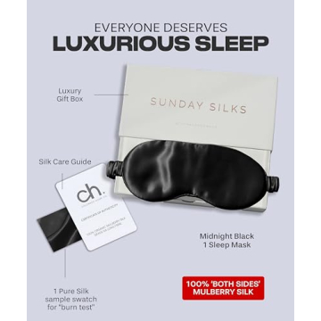 Luxury Mulberry Silk Sleep Mask for All Ages and Genders