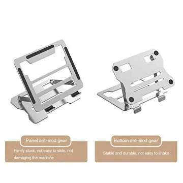 QuinnryQuinnry Laptop Stand | Adjustable Portable Foldable Laptop Riser | 7 Layer Height Adjustment Laptop Holder | Office Desk Accessories | Ergonomic Laptop Elevator for Desk Work from Home