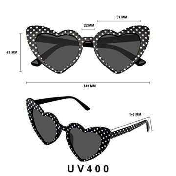 Polka Dot Cat Eye Sunglasses - Fashion Forward & Chic