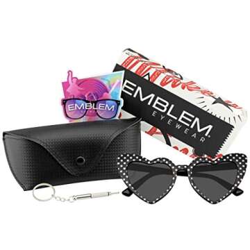 Polka Dot Cat Eye Sunglasses - Fashion Forward & Chic