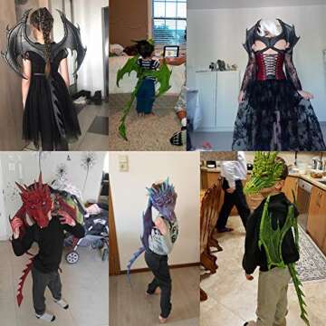 CRTEPST Kids Dragon Costume for Halloween Fun