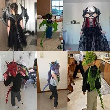 CRTEPST Kids Dragon Costume for Halloween Fun