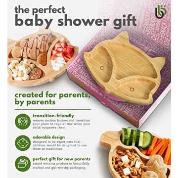 Bamboo Suction Plate for Babies - Safe, Fun Eating