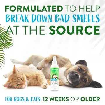 TropiClean Baby Powder Dog Deodorizing Spray for Long Lasting Freshness