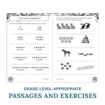 Carson Dellosa Skill Builders Grades K–5 Spanish Workbook for Kids, Spanish Vocabulary Builder for Kids Ages 5-11, Kindergarten―5th Grade Workbook, Learn Spanish Numbers, Alphabet, Vocabulary & More