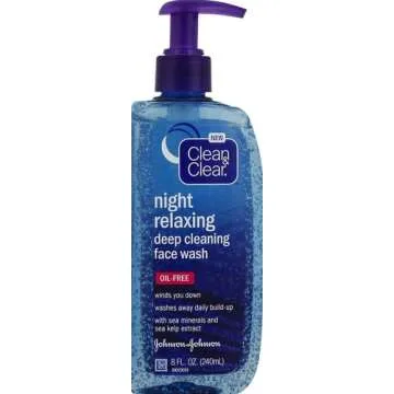 Clean & Clear Night Relaxing Deep Cleaning Face Wash, 8 Fluid Ounce
