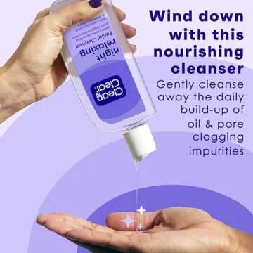 Clean & Clear Night Relaxing Face Wash for Refreshing Clean