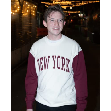 Activa New York Contrasting Sleeve Sweatshirt for All