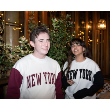 Activa New York Contrasting Sleeve Sweatshirt for All