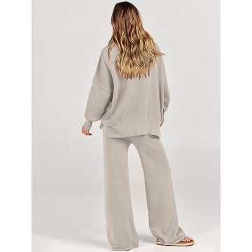 ANRABESS 2 Piece Sweatsuit Cozy and Trendy Fall Outfit