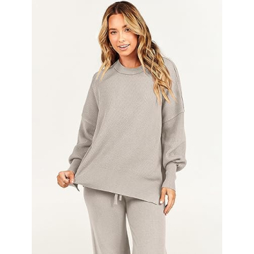 ANRABESS 2 Piece Sweatsuit Cozy and Trendy Fall Outfit