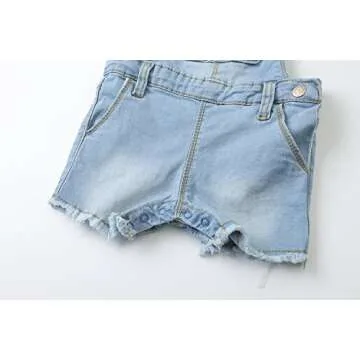 KIDSCOOL SPACE Toddler Summer Jean Shorts - Light Blue