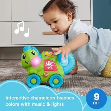 Fisher-Price Link Squad Crawl ‘n Colors Chameleon Toy for Babies