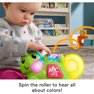 Fisher-Price Link Squad Crawl ‘n Colors Chameleon Toy for Babies