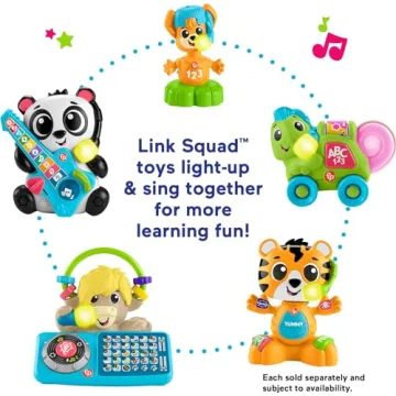 Fisher-Price Link Squad Crawl ‘n Colors Chameleon Toy for Babies
