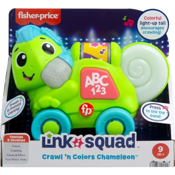 Fisher-Price Link Squad Crawl ‘n Colors Chameleon Toy for Babies