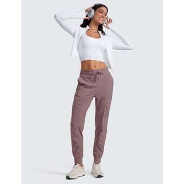 CRZ YOGA Breathable Women’s Joggers with Pockets