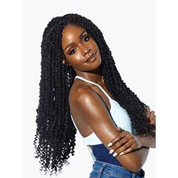 Sensationnel Ruwa prestretched braiding hair - 3x water wave 18 inch water repellent kanekalon fast ...