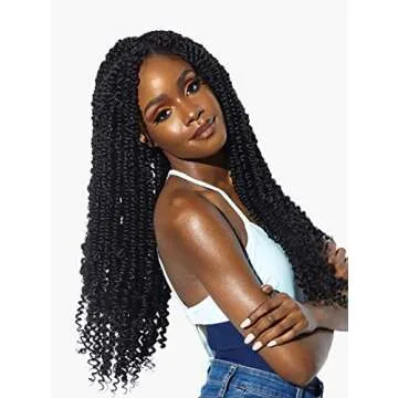 Sensationnel Ruwa prestretched braiding hair - 3x water wave 18 inch water repellent kanekalon fast ...