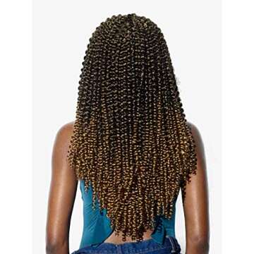 Sensationnel Ruwa prestretched braiding hair - 3x water wave 18 inch water repellent kanekalon fast dry synthetic sports itch free (1 pack, 27 HONEYBLONDE)