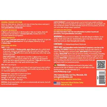 General Finishes Water Based Dye, 1 Quart, Merlot